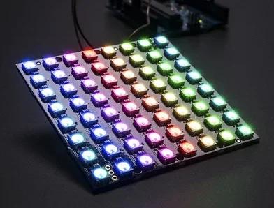 LED 5050 RGB LED Ʈ , WS2812, 8x8, 64 Ʈ